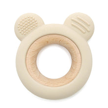 Afbeelding in Gallery-weergave laden, Soft Bear Wood & Silicone Teether | SAND