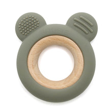 Afbeelding in Gallery-weergave laden, Soft Bear Wood & Silicone Teether | OLIVE