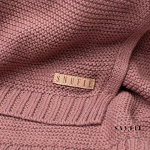 Afbeelding in Gallery-weergave laden, Snufie wiegdekentje | 100% katoen | Premium babydeken | extra zacht 100x80cm | Basic Knit | Light Coffee