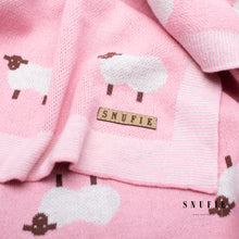 Afbeelding in Gallery-weergave laden, Snufie babydeken 100% bamboe katoen extra zacht 100x80cm | Pluisvrije deken | Premium babydeken | Schaap Roze