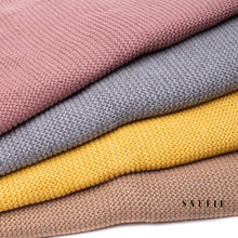 Afbeelding in Gallery-weergave laden, Snufie wiegdekentje | 100% katoen | Premium babydeken | extra zacht 100x80cm | Basic Knit | Khaki